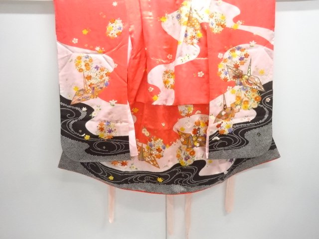 JAPANESE KIMONO / CHILDRENS KIMONO / ORIGAMI CRANES / FLORAL PATTERNS